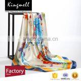 Custom 2017 Women Accesory Silk Digital Print Scarf Shawl thumbnail-3