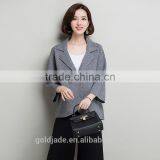 New Customized Wholesale Jersey Jacket Women Blue Jacket Short Fall Korean New Style Jacket thumbnail-2