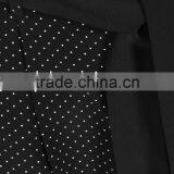Wholesale Women Apparel Polka-dot Print Belt Loops Waist Tie Black Silk Trousers(DQE0364P) thumbnail-4