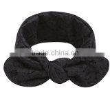 Turban Lace Baby Headband Braided Knot Lace Elastic Headbands From China Manufactory thumbnail-1
