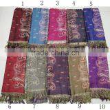 2016 Fashion Women Soft Hot Popular Viscose Rayon Pashmina Jacquard Shawl thumbnail-4