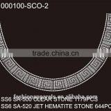 Custom Simple Line Rhinestone/Acrylic /Gem Stone Glitter Hot Fix Rhinestone for Clothing thumbnail-2