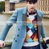 Winter Long Slim Fit Wool Blend Men Winter Coat thumbnail-2