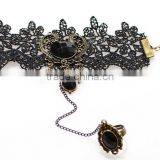 American Heart Diamond Lace Bracelet&ring Sets Antique Palace Crystal Ring Set With Bracelet thumbnail-2