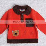 Trim Contrast Color Knitwear Modern Poloshirt Collar Sweater Pullover thumbnail-2