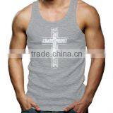 China Custom Gym Stringer Tank Top,blank Gym Mens Stringer Singlet Wholesale thumbnail-2