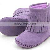 Baby Suede Leather New Style Girls Ballet Shoes Unique Boys Shoes thumbnail-1