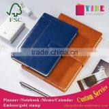 Pull-up Leather Planner Custom Personal Diary Notebook With Buckle Gold Foil Logo thumbnail-1