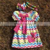 Baby Girls Easter Bunny Dress With Matching Headband and Chunky Necklace Set thumbnail-1