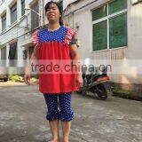 2017 New Design Wholesale Ruffle Womans Clothes Sets Girls Clothes Comfortablely And Beauty thumbnail-4