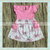 Manufacturers Hot Sale 2017 Summer Children's Cartoon Fawn Pattern Boutique Clothing Girl Sleeveless Dress thumbnail-1