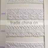 Border Lace, White Floral Bridal Lace Trim thumbnail-3