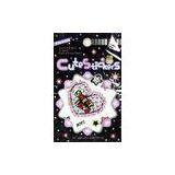 Custom Glitter Stickers Heart of Love Design for Truck Window Decoration, Kids DIY Playing thumbnail-1