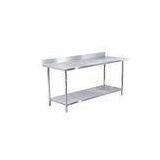 Industrial Catering Equipment Stainless Steel Kitchen Work Table / Workbench