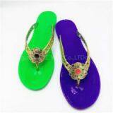 Pvc Sole Lady Fashion Design Slipper Beautiful High Quality Lady Flip Flops thumbnail-1