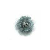 Luxurious Silver Grey Hair Flowers Decorative Flower For Wedding Dress Ball Gown and For Stage Perfo