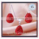 XP-JS-0206 FACTORY PRICE Teartrop Italian Design Bridal Jewelry Sets