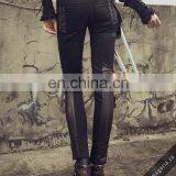 Steampunk Trousers Made of Stretchy Vegan Leather and Fleece Lining thumbnail-5