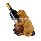 Resin Dog Figurine Puppy Wine Bottle Holder Home Restaurant Wedding Decor Gift