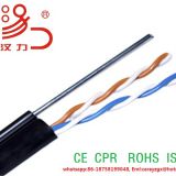 Drop wire telephone cable  24awg copper conductor