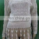 2016 Long Sleeve Woman Blouse,fashion Design Women Lace Blouse