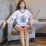 Summer Girl's Custom White Oilers School Uniform