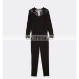 Ladies Office Wear Clothing Long Sleeve Black Jumpsuit For Women thumbnail-5