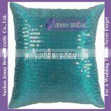 SQP007D 2016 green sequin decorative sequin embroidery design cushion cover pillow case cover