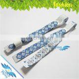 Beautiful Woven Thin Custom Fabric Wristbands, Cheap Weaving Cloth Bracelets thumbnail-1