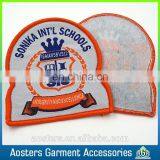 Customize High Quality Overlock Woven Badge for Clothing thumbnail-3