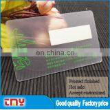 New Promotion Clear Plastic Business Cards With Frosted Finished thumbnail-2