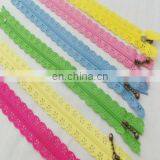 Colorful Network Lace Invisible Nylon Lace Zipper ---3# 4# 5# 8# 10# thumbnail-2