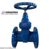 DN150 PN16 GGG50 Soft Sealing Water Ductile Iron Gate Valve thumbnail-1