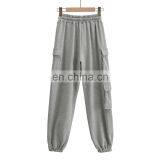 Ins Hot Selling Unisex Cotton Casual Loose Fit Sweat Pant With 3 Pockets Joggers thumbnail-2