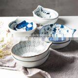 Japanese Style Household Cartoon Hand-painted Cat Ceramic Bowl Children's Rice Seasoning Bowl Dipping Ceramic Dish thumbnail-1