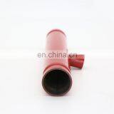ASTM A795 8" Red Epoxy Welded Steel Pipe Thread End ASTM A53 SCH 40 thumbnail-1