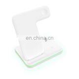 Amazon Top Seller Wireless Charging Docking Station 3 in 1 Wireless Charger for Phone Watch Earphone 2020 thumbnail-4