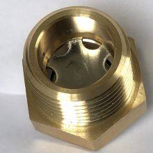 NPT MALE THREAD BRASS OIL SIGHT GLASS thumbnail-2