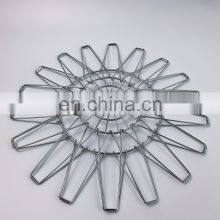 Nordic Kitchen Storage Decorative Folding Foldable Wicker Fruit Basket Stand Hanging Metal Wire Fruit Basket thumbnail-4