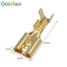 6.3 Plug Spring Terminal Block DJ622-6.3 Iron-plated Copper Terminal thumbnail-2