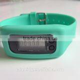 Silicone Waterproof Pedometer Watch