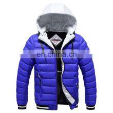 Wholesale Custom Large Size Fashion Trend Men's Long-sleeved Down Warm Hooded Smart Heating Adjustable Temperature Jacket thumbnail-2