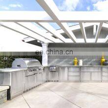 Outdoor Modular Aluminium Profile Waterproof Kitchen Cabinet Sets Hinges thumbnail-3
