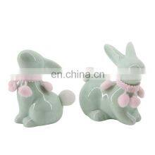 Nordic Home Decor Ceramic Rabbit Shape Ornaments Show Pieces for Decoration thumbnail-1