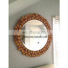 Wooden Rectangle Large Wall Mirror thumbnail-5
