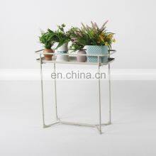 Multifunctional Flower Shelf Stands Iron Creative Double Flower Shelf thumbnail-4