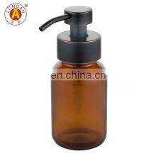 Factory Made Plastic Amber Soap Foam Pump Shampoo Bottle Wide Neck 500Ml Amber Glass Bottle Foaming Soap With Pump At Good Price thumbnail-3