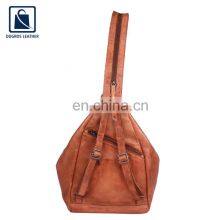 Wholesale Quantity Manufacturer of Hot Selling Luxury and Stylish Look Genuine Leather Unisex Backpack Bag thumbnail-5
