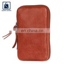 Leading Manufacturer of Top Quality Silver Antique Fitting and Swiss Cotton Lining Genuine Leather Phone Bag for Women thumbnail-4
