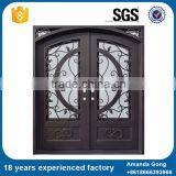 Top Quality Best Selling Double Wrought Iron Inserts For Entry Doors thumbnail-6